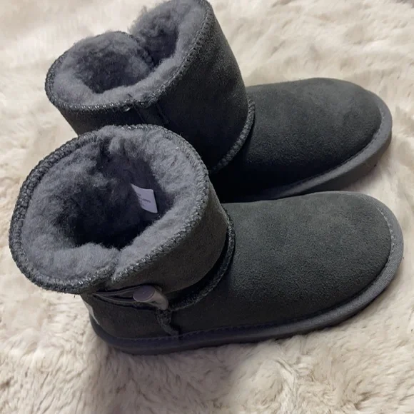 Aussie Merino Suede/Wool Kids Boots Y11 - Picture 3 of 16